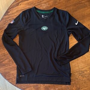 Nike Black Long Sleeve Shirt with Jets Logo